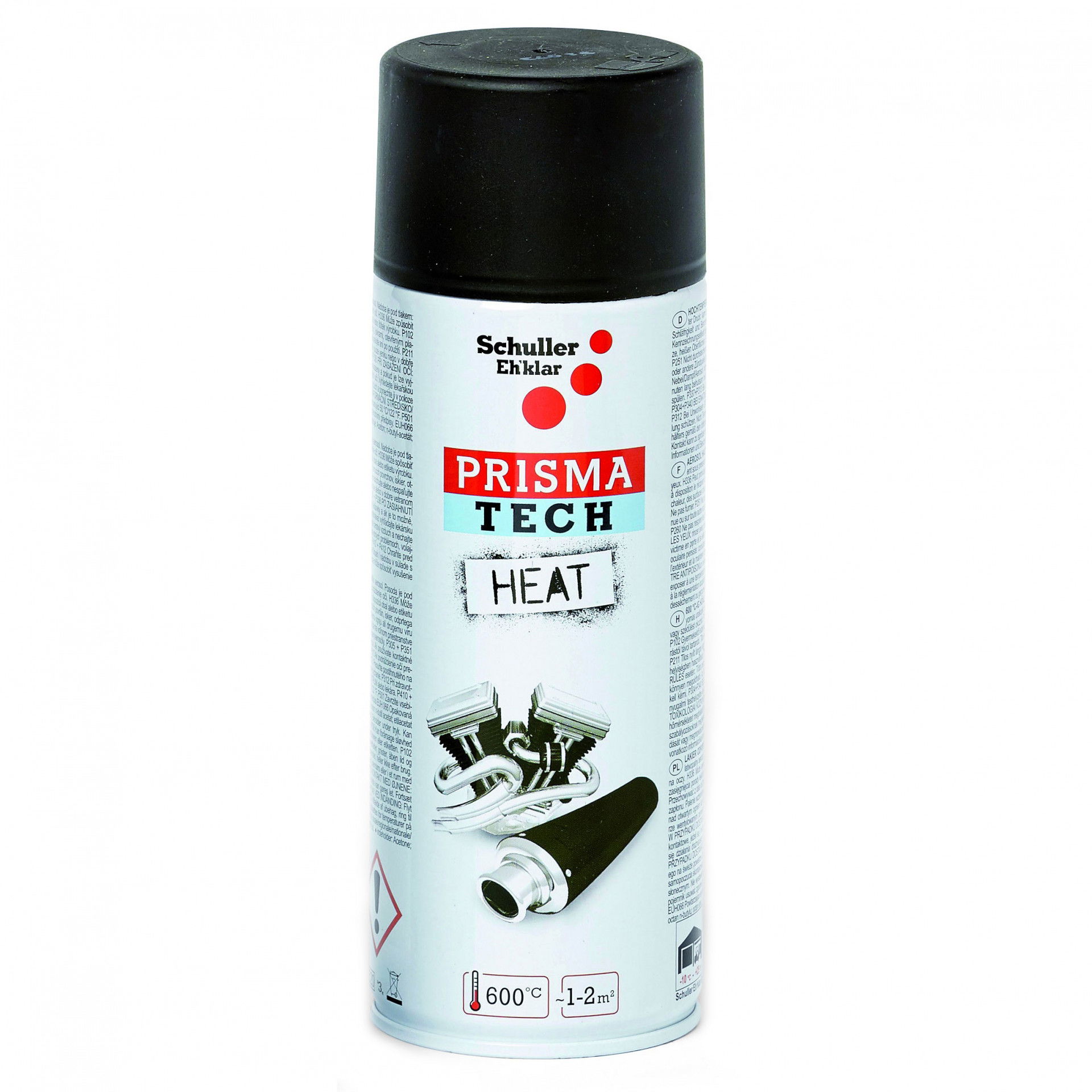 Schuller PRISMA TECH HEAT hőálló lakkspray, fekete, 400 ml termék fő termékképe