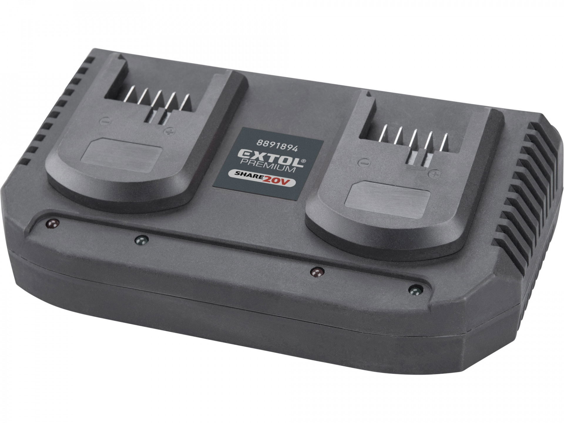 Extol 8891894 Share20V 2x3.5A Li-ion dupla akkumulátor töltő termék fő termékképe