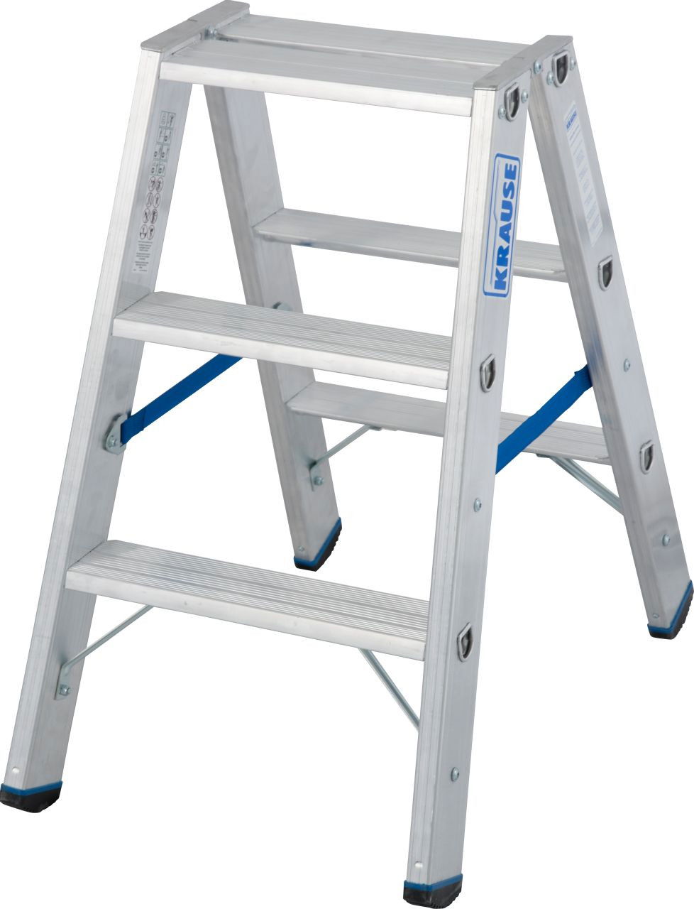 Krause STABILO Professional két oldalon járható lépcsőfokos állólétra, 2x3 fokos termék fő termékképe
