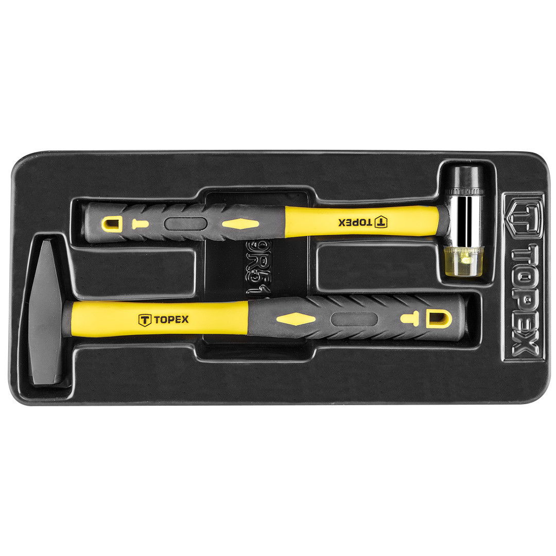 Topex 79R517 kalapács készlet műhelykocsi tálcával, 2 részes termék fő termékképe