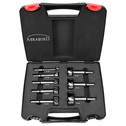 Abraboro 8 részes Black wave Forstner fúró készlet (műanyag dobozban) termék fő termékképe