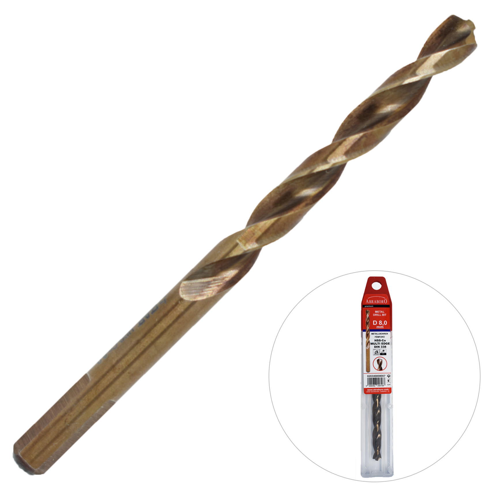 Abraboro 3 x 61 / 33 HSS-Co MULTI-EDGE fémfúró, 2 db/csomag termék fő termékképe