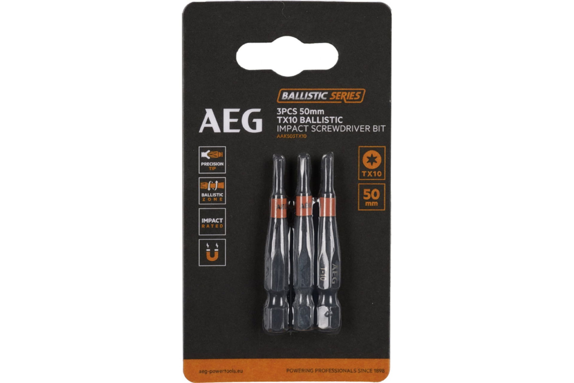 AEG AAK503 50mm TX10 csavarozó bit 3db/bliszter termék fő termékképe