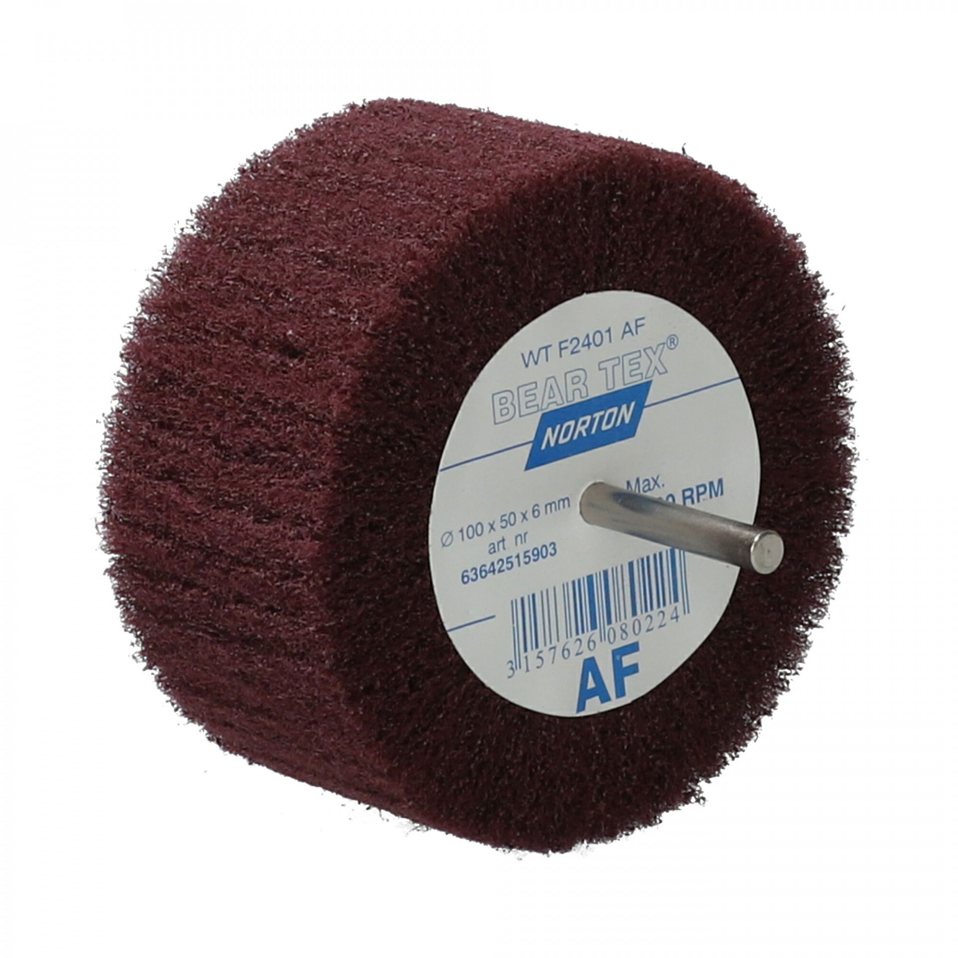 Norton Beartex csapos lamellás csiszolókorong Ø100x50x6mm Fine A, 10 db/csomag termék fő termékképe