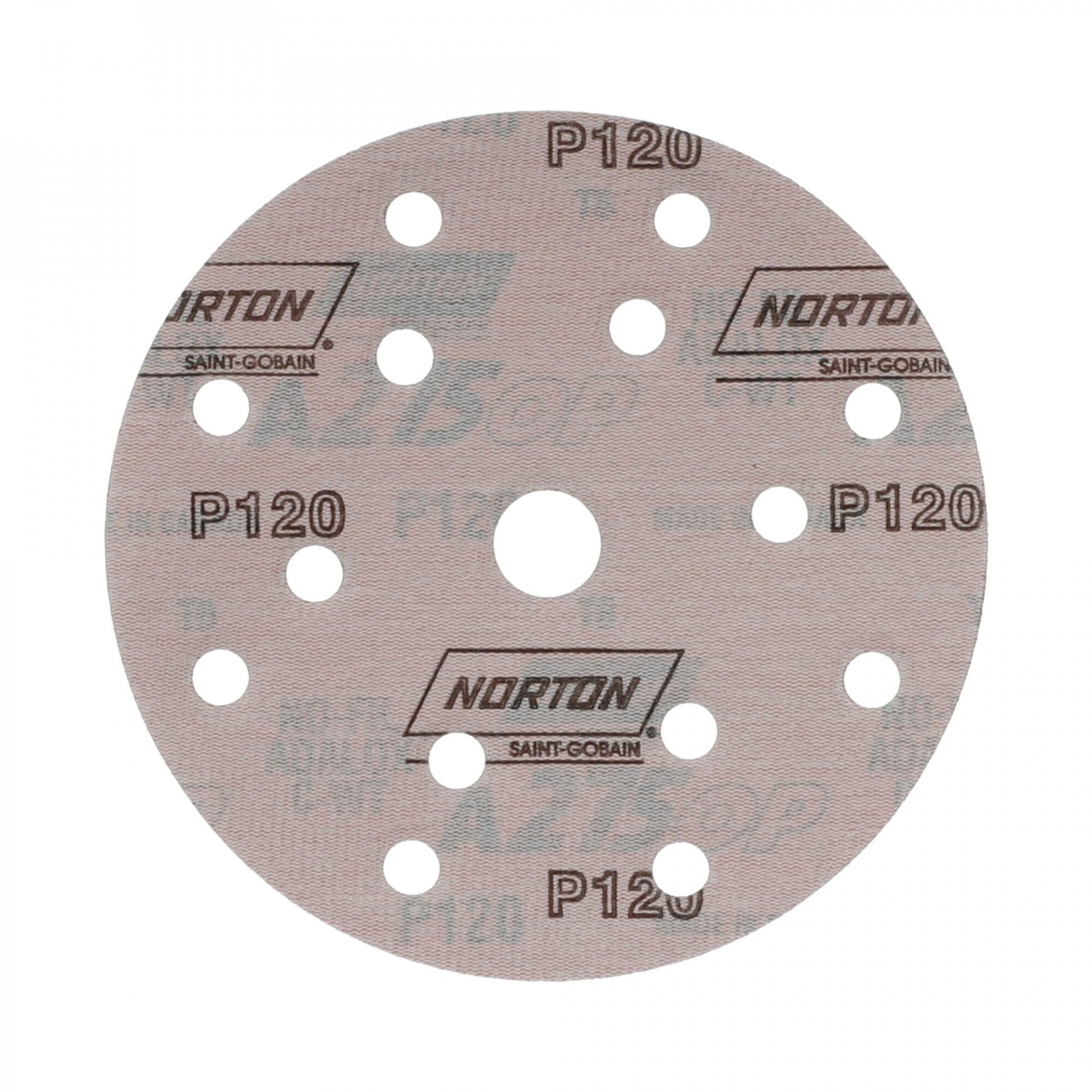 Norton Pro A275 csiszolókorong Ø150 mm 14+1 Lyukas P120, 100 db/csomag termék fő termékképe