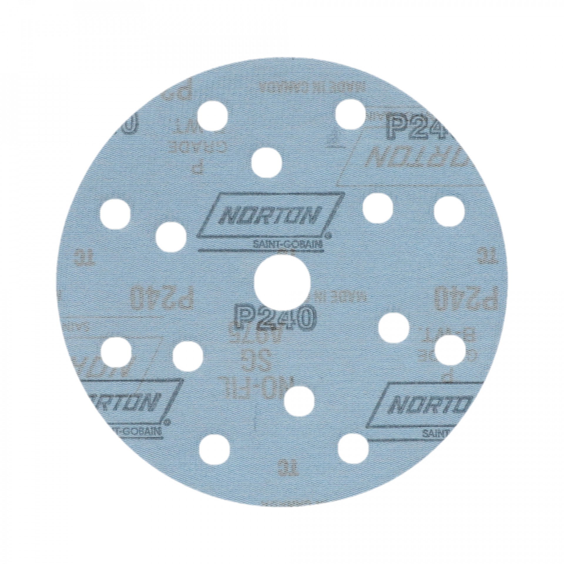 Norton Pro Plus A975 tépőzáras csiszolókorong Ø150 mm 14+1 Lyukas P240, 100 db/csomag termék fő termékképe