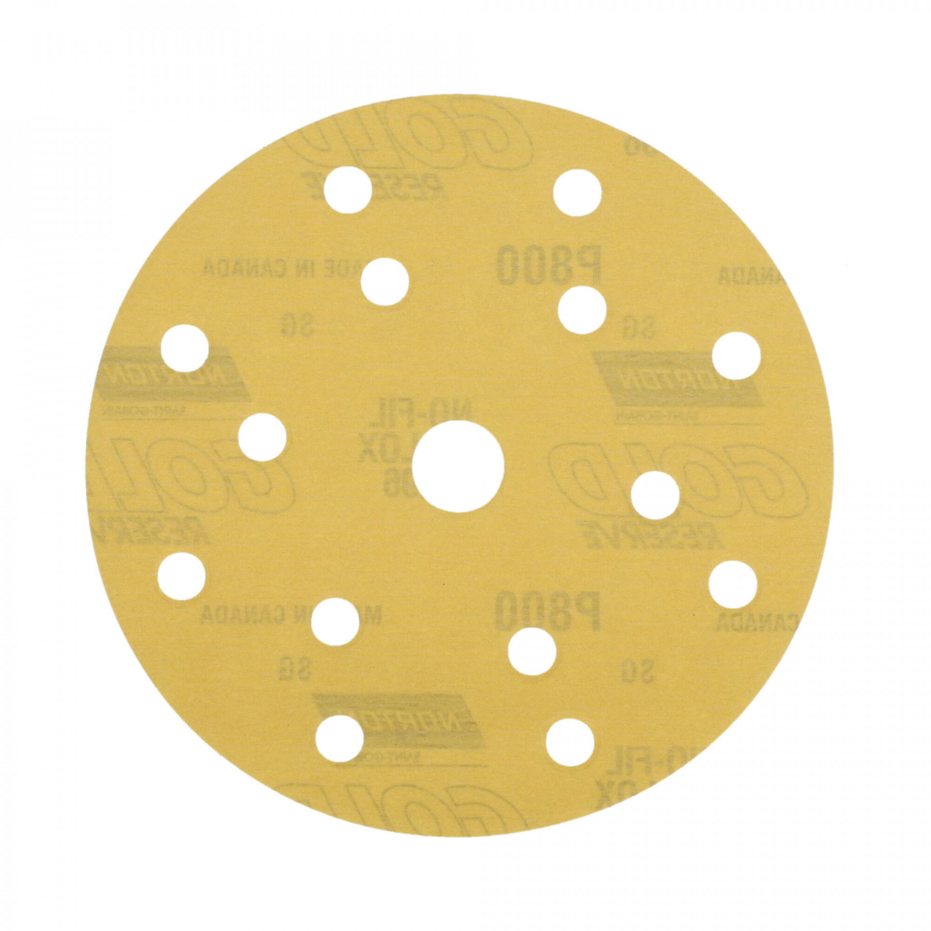 Norton Gold Reserve A296  tépőzáras csiszolókorong Ø150mm P800, 100 db/csomag termék fő termékképe