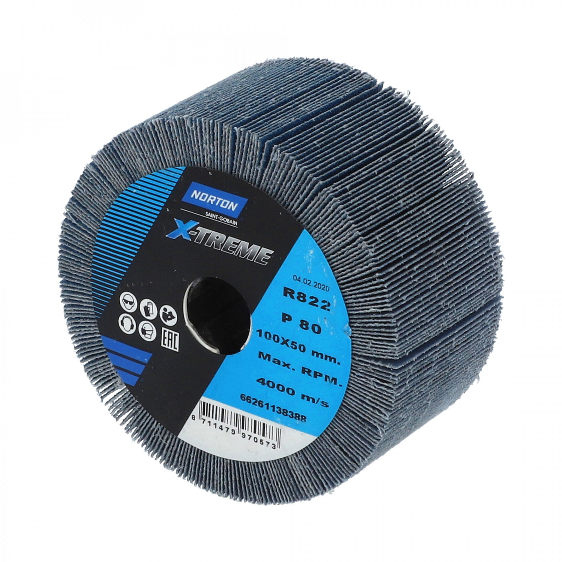 Satinex X-Treme R822 lamellás csiszolókorong Ø100x50x19,1mm P80 termék fő termékképe