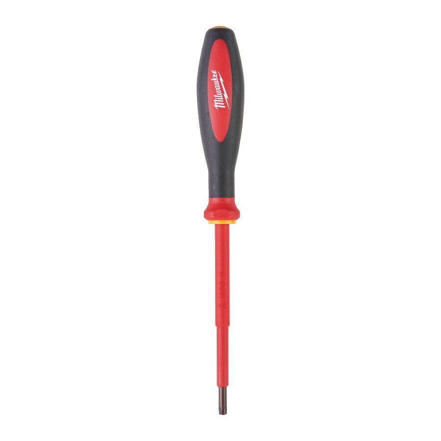 Milwaukee Tri-Lobe VDE szigetelt torx csavarhúzó 3-oldalú markolattal, T25 x 100 mm termék fő termékképe