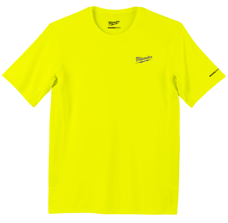 Milwaukee WWSSYL WORKSKIN™ technikai rövid ujjú póló, citromsárga termék fő termékképe
