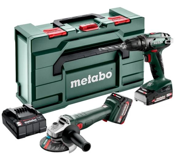 METABO COMBO SET 2.4.3 18 V akkumulátoros gépcsomag (1 x 2.0 Ah és 1 x 4.0 Ah Li-Power akkuval, metaBOX kofferben) termék fő termékképe