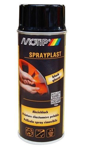 Motip Lehúzható festék spray, fekete, 400 ml termék fő termékképe