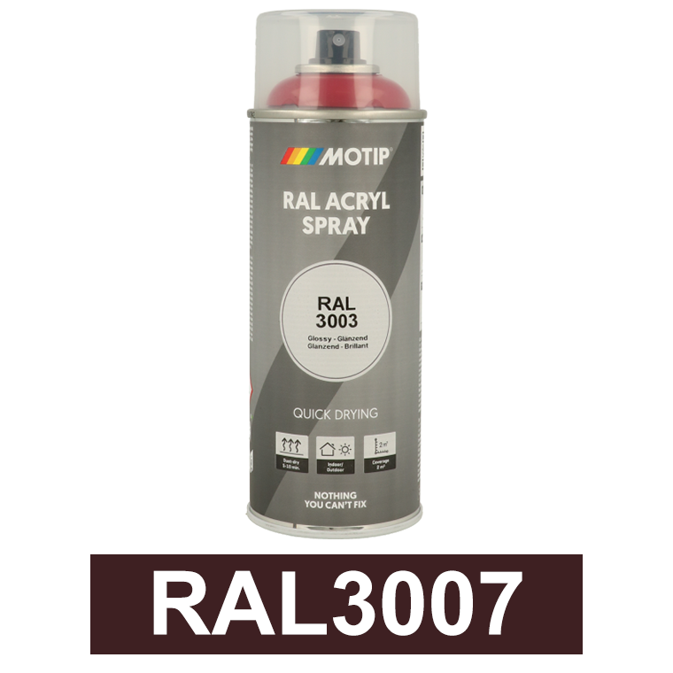 Motip Ipari festék spray, RAL3007, 400 ml termék fő termékképe