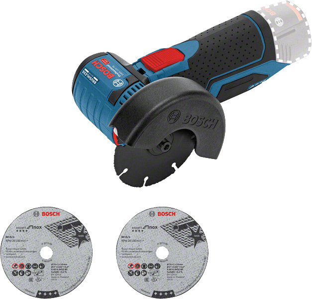Bosch GWS 12V-76 akkus szénkefe nélküli sarokcsiszoló (akku és töltő nélkül) termék fő termékképe